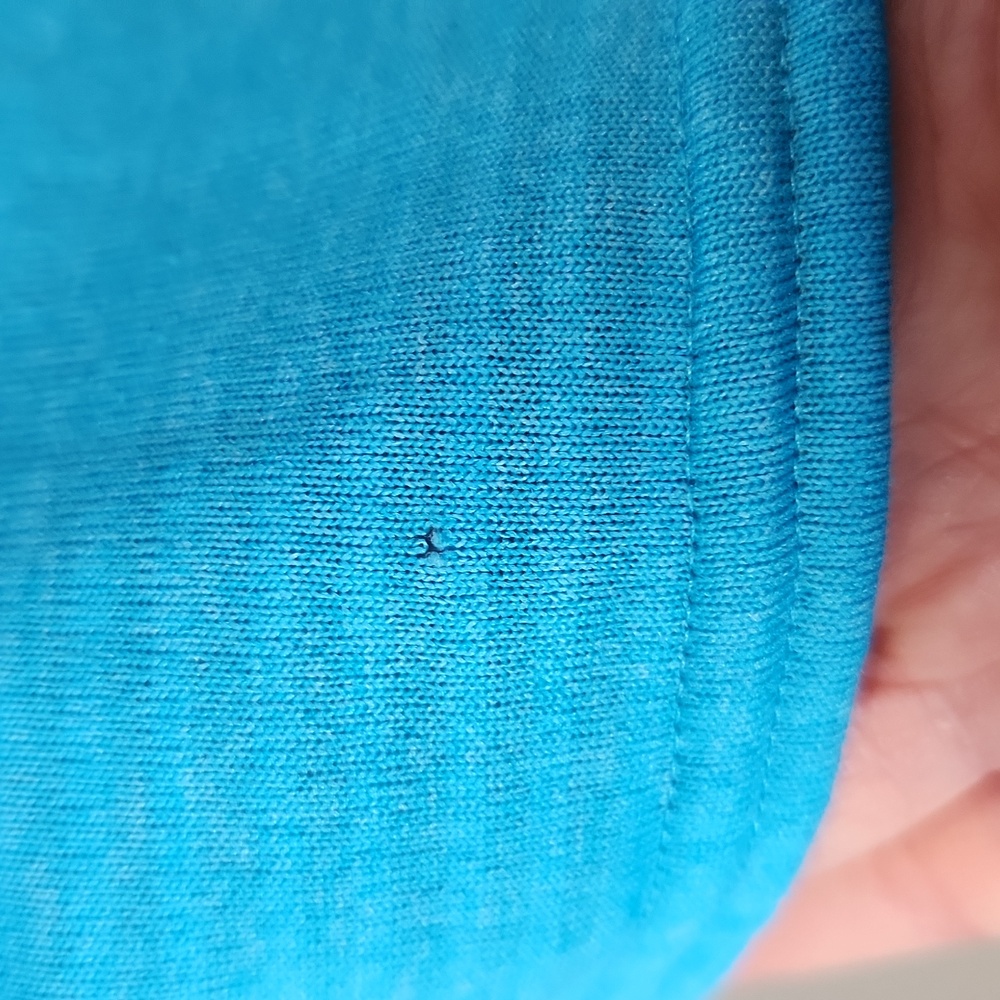 Patagonia Aqua Blue Capilene Quarter Zip Pullover Size Small With Flaw - Picture 15 of 15